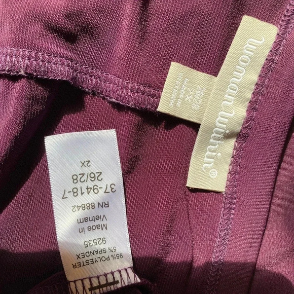 Women Within Stretchy Comfortable Summer Top Blouse Women Plus Size 2X 26/28 - Picture 3 of 6